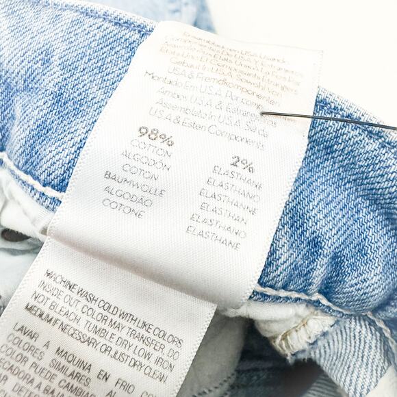 Mother Superior High Waisted Hiker Hover Undone On My Knes Denim Jeans Size 24 - Picture 8 of 9